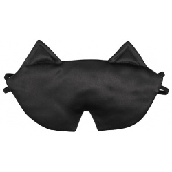 SILK MANUFACTURE Шёлковая маска для сна из 3 х видов натурального шёлка BLACK CAT MPL222598