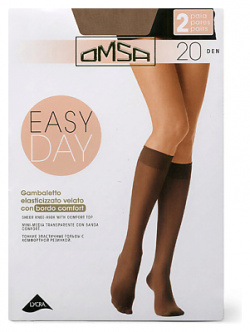 OMSA Гольфы 20 ден GAMB  EASY DAY Caramello OMS000072