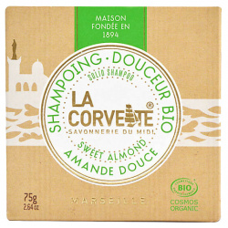 LA CORVETTE Твердый шампунь органический Сладкий миндаль Marseille Sweet Almond Solid Shampoo COR470937