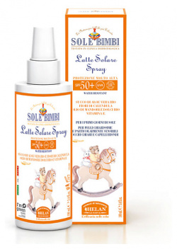 HELAN Детское молочко спрей для защиты от солнца c фактором SPF 50+ Sole Bimbi 100 0 MPL076217