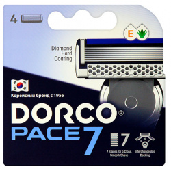 DORCO Сменные кассеты для бритья PACE7  7 лезвийные MPL072668