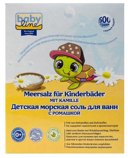 BABY LINE Соль для ванн детская с ромашкой Meersalz für Kinderbäder mit Kamille BBN000015