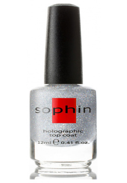 SOPHIN Верхнее покрытие закрепитель для ногтей с голографическими частицами MPL097728