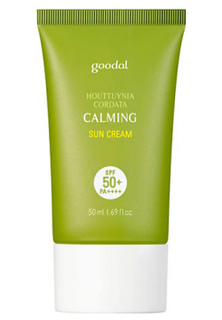 GOODAL Крем для лица солнцезащитный успокаивающий SPF 50+ PA++++ Houttuynia Cordata Calming Sun Cream GDL000034