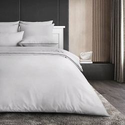 SOFT SILVER Антибактериальный комплект постельного белья Antibacterial Bed Linen Set  1 5 спальный Цвет: «Благородное серебро» (серый) SSL000059