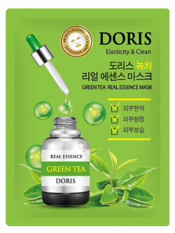 JIGOTT DORIS Тканевая маска для лица зеленый чай GREEN TEA Real Essence Mask MPL257623