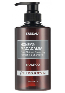 KUNDAL Шампунь для волос Цветок вишни Honey & Macadamia Shampoo KDL000017