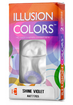 ILLUSION Цветные контактные линзы colors SHINE violet MPL150723