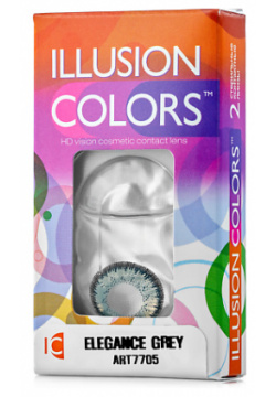ILLUSION Цветные контактные линзы colors ELEGANCE grey MPL150676