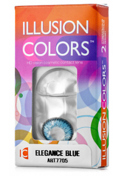 ILLUSION Цветные контактные линзы colors  ELEGANCE blue MPL150744