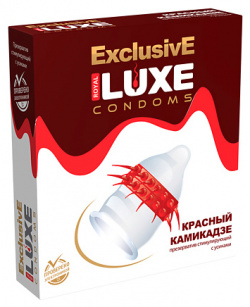 LUXE CONDOMS Презервативы Эксклюзив Красный камикадзе 1 0 MPL124186
