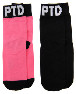 PLAYTODAY Носки трикотажные для девочек (розовый  черный) MPL141169