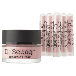 DR SEBAGH Комплекс для жирной кожи и с акне Antibacterial Powder + Breakout Cream DSB008909