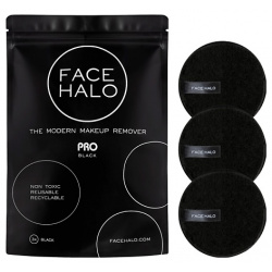 FACE HALO Диск многоразовый для снятия макияжа чёрный FCH000002