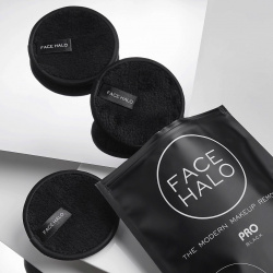 FACE HALO Диск многоразовый для снятия макияжа чёрный FCH000004
