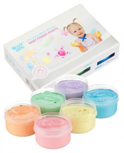 ROXY KIDS Набор для творчества пальчиковые краски малышей и обучающая брошюра MPL151436