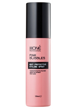 MONE PROFESSIONAL Спрей для волос термозащитный Pink Bubbles MNE000033