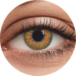 OKVISION Цветные контактные линзы Fusion color Amber на 1 месяц MPL180320