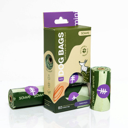 SAVVE Пакеты для выгула собак Dog Bags Mini компостируемые  с запахом лаванды 60 MPL267524