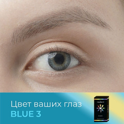 OKVISION Цветные контактные линзы Fusion color Blue 3 на месяца MPL181454