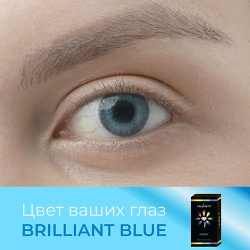 OKVISION Цветные контактные линзы Fusion color Brilliant Blue на 3 м MPL181347