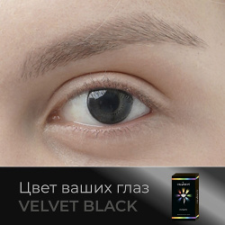 OKVISION Цветные контактные линзы Fusion color Velvet Black на 3 м MPL181515