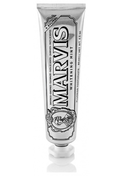 MARVIS Зубная паста отбеливающая "Мята" TOOTHPASTE WHITENING MINT 85 MPL184320 M