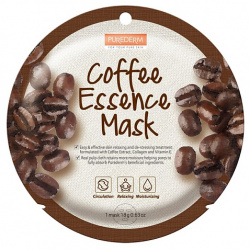 PUREDERM Маска коллагеновая с экстрактом кофе Charcoal Collagen Mask PUM000019