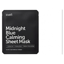 DEAR  KLAIRS Маска тканевая успокаивающая Midnight Blue Calming Sheet Mask 25 MPL193364
