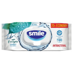 SMILE WONDERLAND Влажные салфетки с экстрактом эвкалипта Antibacterial effect 120 MPL195976