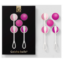 GVIBE Geisha balls 3 Shugar Pink Вагинальные шарки Тренажер кегеля MPL196358