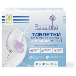 ROSSINKA Экологичные таблетки для посудомоечных машин Premium All in 1 30 MPL182528