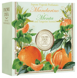 FIORI DEA Мыло кусковое Мандарин и Мята Mint and Tangerine Scented Soap FDE000013