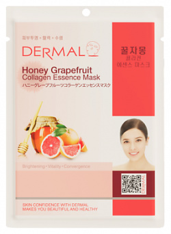 DERMAL Тканевая маска с экстрактом меда  грейпфрута и коллагеном 23 0 MPL304172