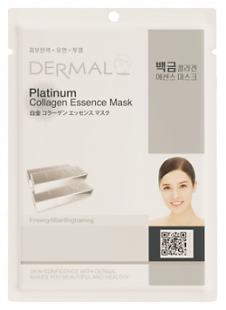 DERMAL Тканевая маска с платиной и коллагеном 23 0 MPL304137