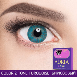 ADRIA Цветные контактные линзы  Color 2 tone Turquoise MPL223844