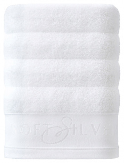 SOFT SILVER Антибактериальное махровое полотенце для тела  70х140 см Цвет: «Альпийский снег» (белый) SSL000026
