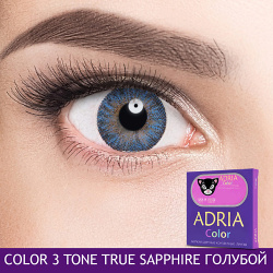 ADRIA Цветные контактные линзы  Color 3 tone True Sapphire MPL223915