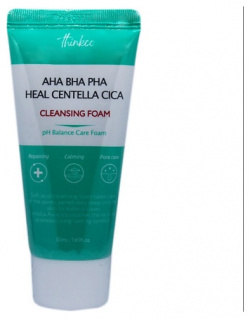 THINKCO Пенка очищающая для проблемной кожи с AHA  BHA PHA кислотами и центеллой азиатской 50 0 MPL238206