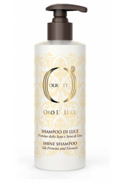 BAREX Шампунь блеск с протеинами шёлка и семенем льна Shine Shampoo OLIOSETA ORO DI LUCE 750 0 MPL242457