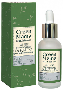 GREEN MAMA Нормализующая сыворотка для лица Anti Acne GRM950078