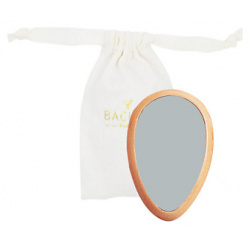 BACHCA Зеркало ручное деревянное в хлопчатобумажном мешочке BCA000010