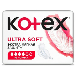 KOTEX Прокладки гигиенические Ультра Софт Нормал 10 0 MPL263563