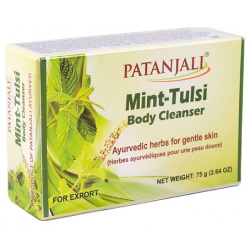 PATANJALI Мыло для тела мята и тулси / Mint Tulsi (Mint & Holy Basil) Body Cleanser 75 0 MPL246553