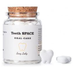 TEETHSPACE Зубная паста отбеливающая в таблетках Лимон Натуральная 100 MPL272191