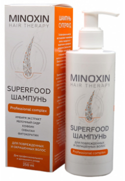 МИНОКСИН Шампунь для поврежденных и окрашенных волос Superfood 250 0 MPL277090