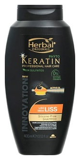 HERBAL Шампунь фито кератин Восстановление и гладкость Keratin Professional Hair Care Shampoo HR_000029