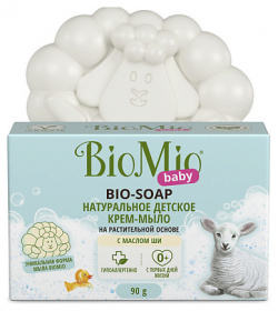 BIO MIO Натуральное детское крем мыло на растительной основе  с маслом ши Soap Baby BMO000012
