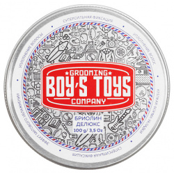 BOYS TOYS Бриолин для укладки волос сверх сильной фиксации со средним уровнем блеска Deluxe BOY000018