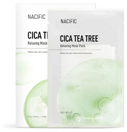 NACIFIC Маска тканевая успокаивающая с центеллой азиатской и чайным деревом Cica Tea Tree Relaxing Mask Pack NFC000028
